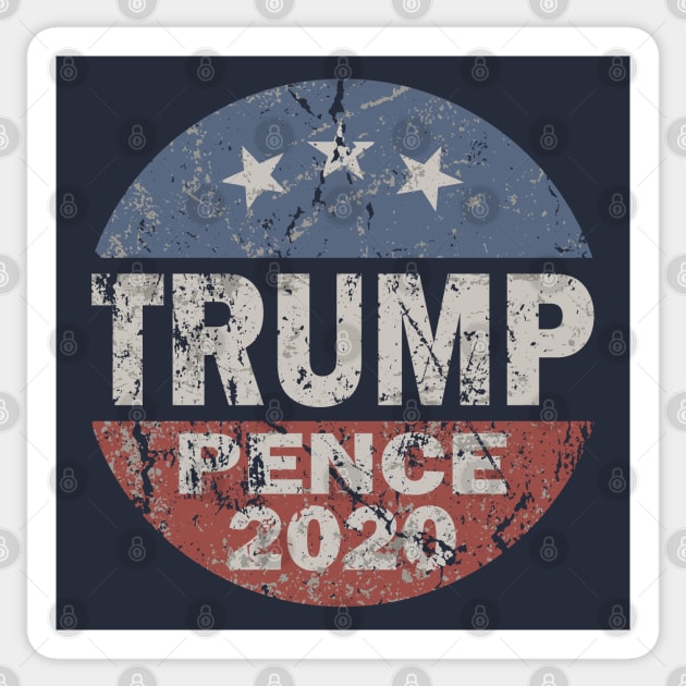 Vintage Trump Pence 2020 Sticker by Etopix